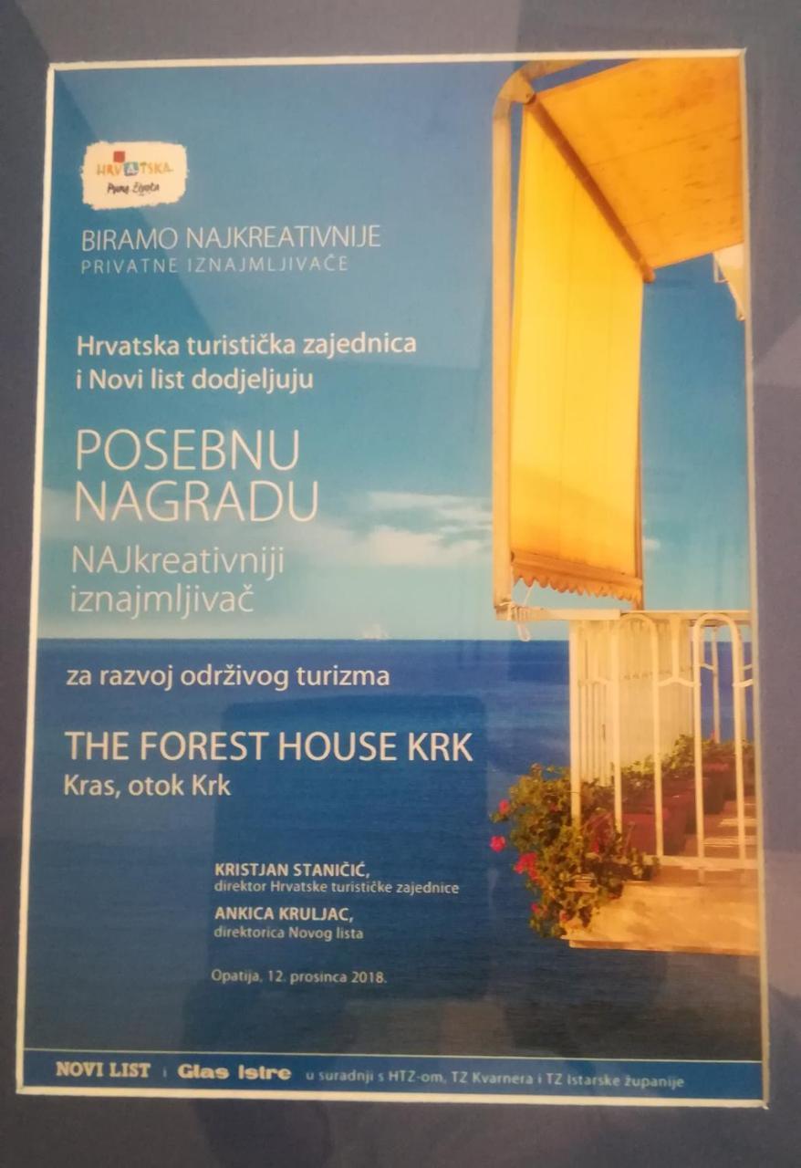 The Forest House Krk 1 Kras Esterno foto